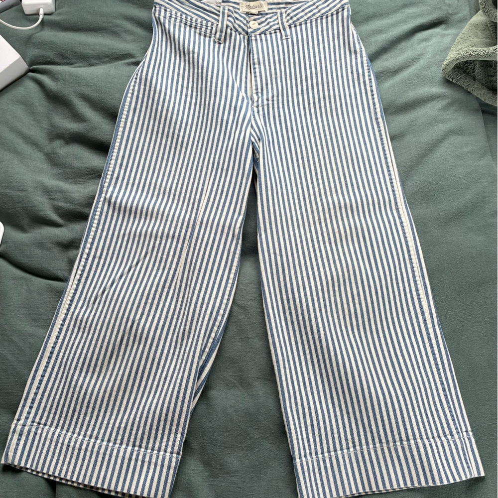 Madewell pinstripe jeans